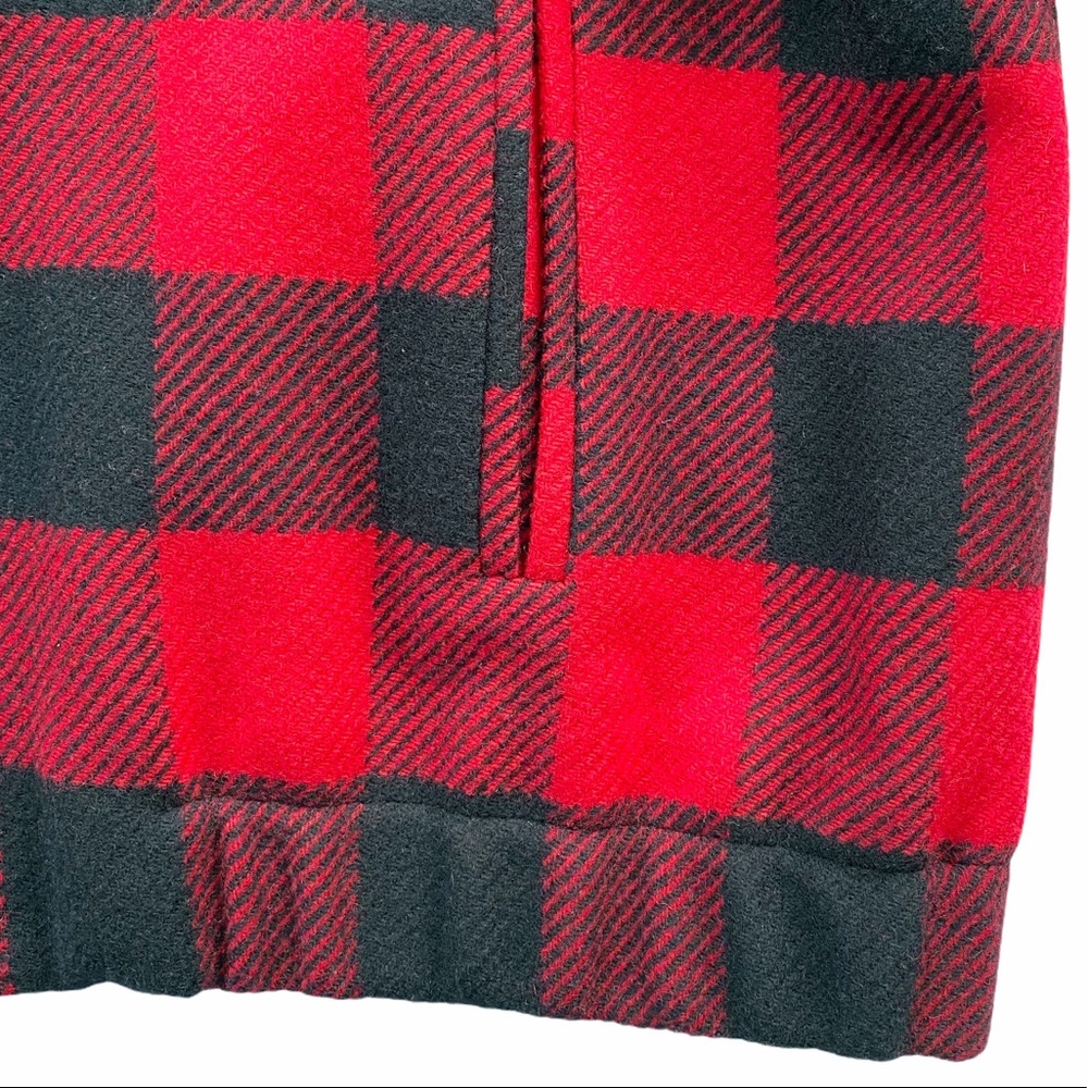 Pendleton Red Buffalo Check Wool Jacket | Large - image 5